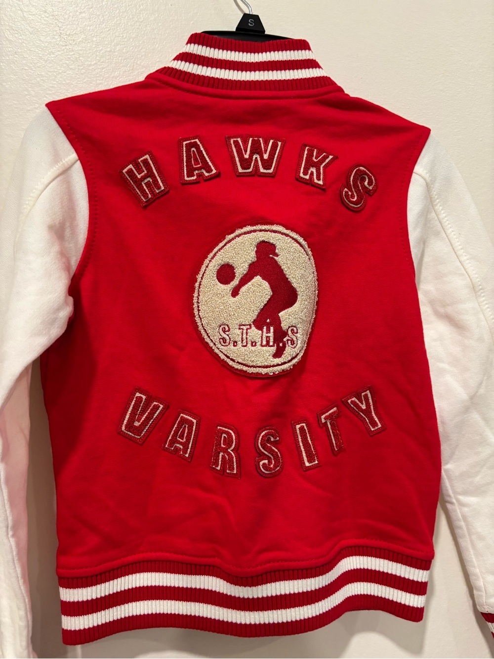 True Religion Red and White Varsity Jacket - Picture 6 of 6